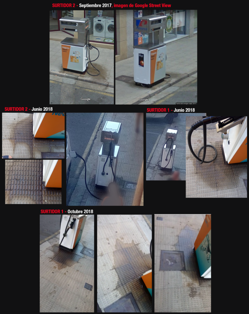 Gasolinera en Avenida La Rioja de Haro, fugas en los surtidores a lo largo de un año